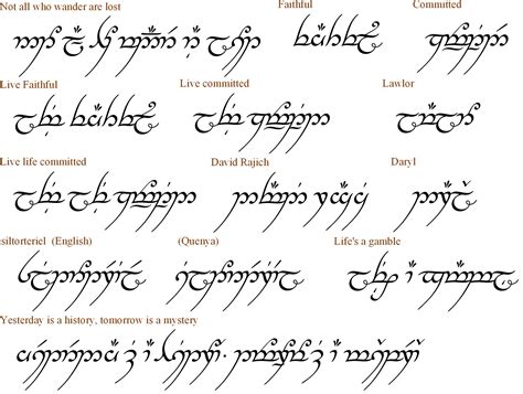 lotr elvish